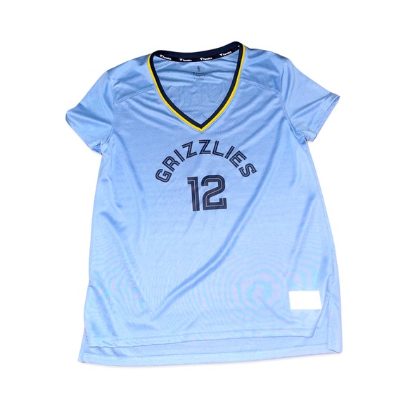 Memphis Grizzlies “JA Morant” #12 V-Neck Jersey Style Tee for Women: Large - Picture 2 of 4